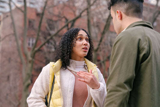 Girl approaches guy